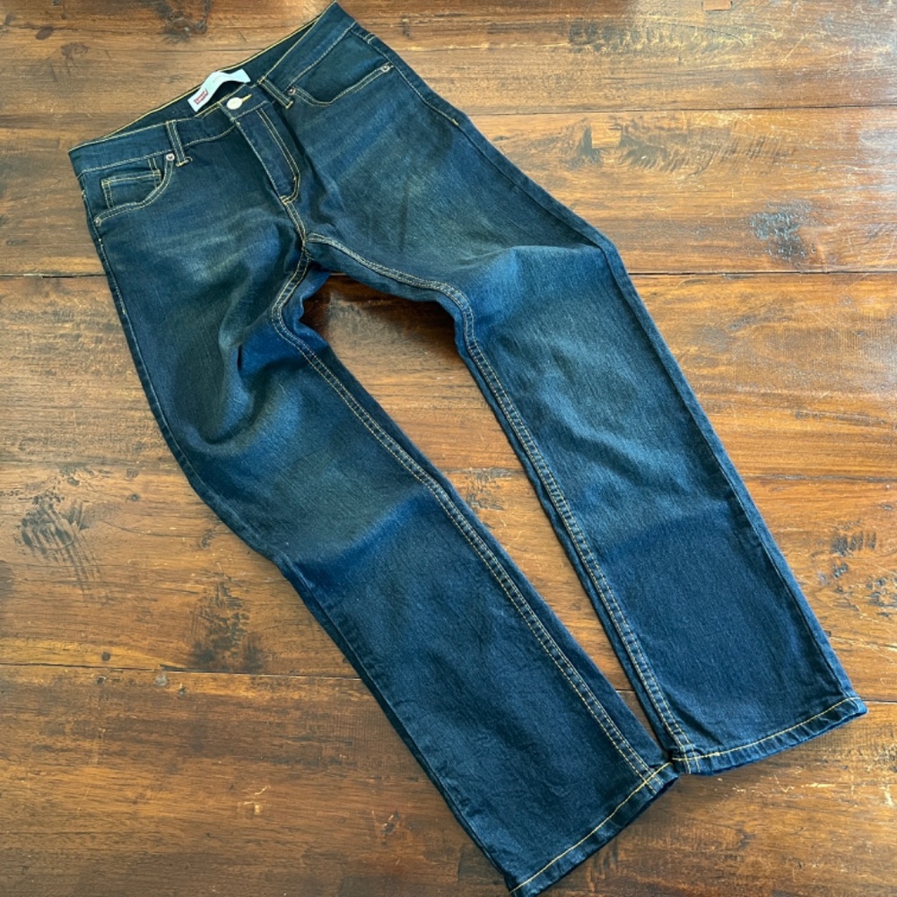NWOT Youth Boy's LEVI'S 511 Slim Fit Dark Blue Wash Stretch Denim Jeans 14 Reg
